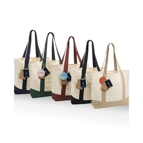 Shopper 350gm2 SHOP LOCAL in cotone riciclato AWARE™