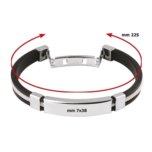 BLACK AND WHITE BRACELET