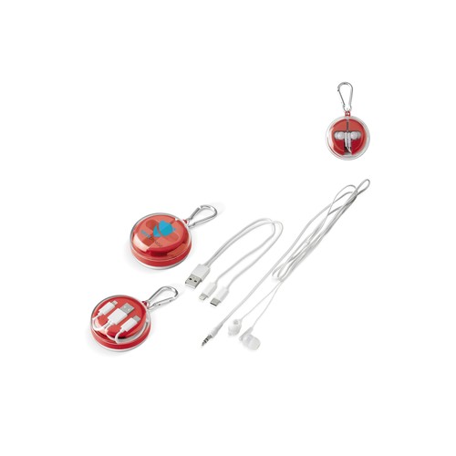 Auriculares y cable de carga