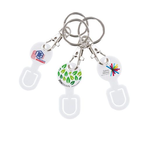 SMALL SNAP HOOK CARABINER KEY-RING WITH 'CLIPCOURSE'