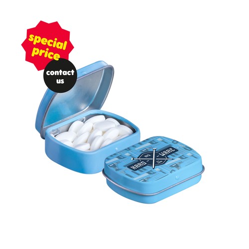 Boîte à micro-charnières avec menthe poivrée