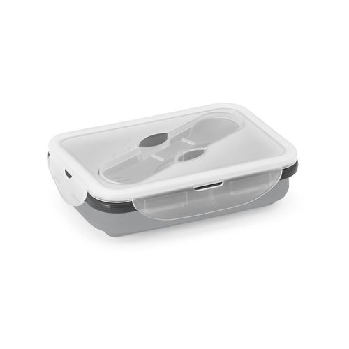 SAFFRON. Lunch Box. Retractable hermetic box in silicone and PP 640 mL SAFFRON. Lunch Box. Retractable hermetic box in silicone and PP 640 mL