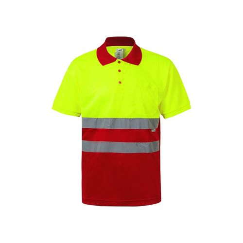 VL CUPID. Polo piqué bicolore (160g/m²) à manches courtes, en polyester (100%)