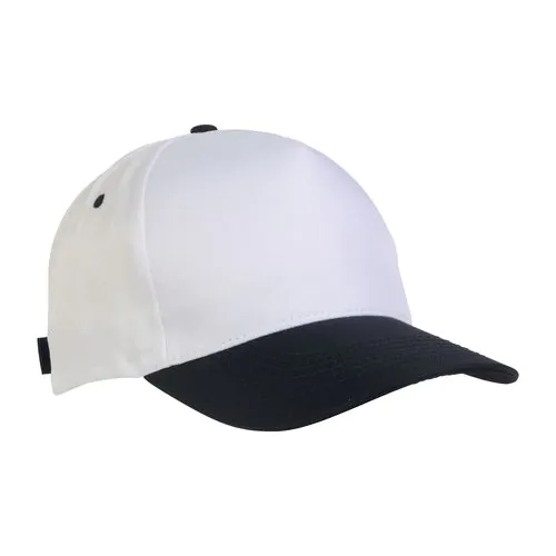 Polyester 5-panel cap with adjustable velcro strap Polyester 5-panel cap with adjustable velcro strap