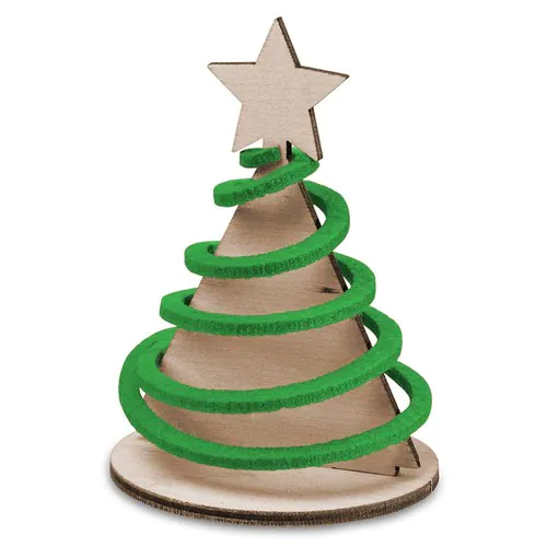 Felt Christmas-card - tree with spiral felt 4/0-c
