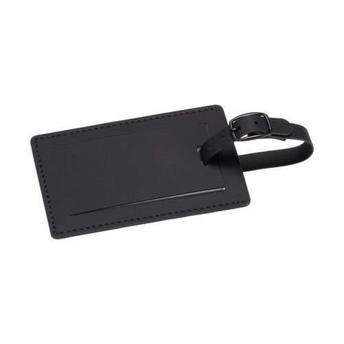 Etichetta per bagagli in soft PU. Con cartoncino interno per nome e dati di contatto Etichetta per bagagli in soft PU. Con cartoncino interno per nome e dati di contatto