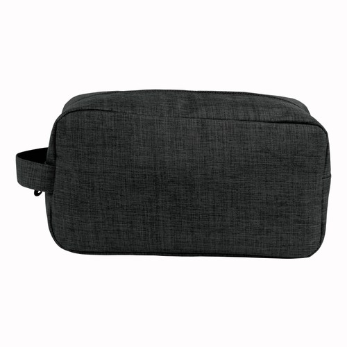 300D polyester melange fabric cosmetic bag with handle 300D polyester melange fabric cosmetic bag with handle