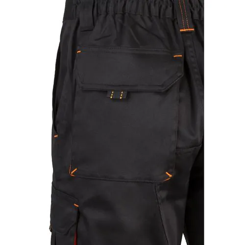 VL HEMERA. Two-tone, multi-pocket stretch Bermuda shorts (240g/m²), in cotton (46%), EME (38%) and polyester (16%)
