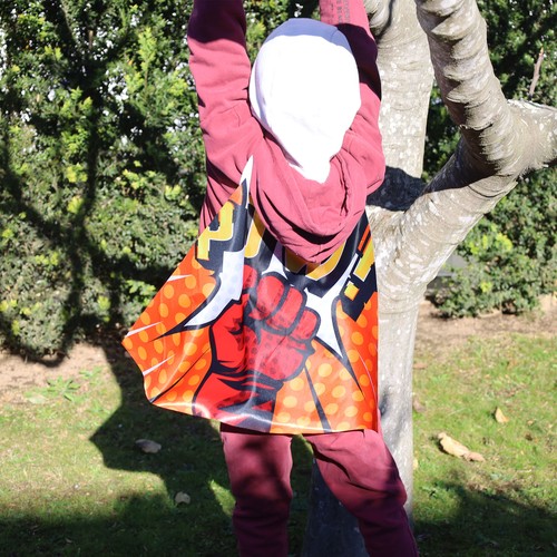CUSTOMIZABLE SUPERHERO COVER FOR CHILDREN