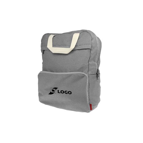Faltbarer Rucksack 'Cordoba', meliertes Grau RPET