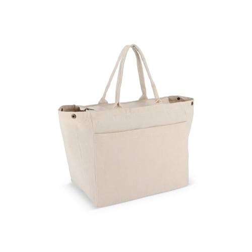 Katoen Tote met rits OEKO-TEX® 39 x 24 x 34cm 320g/m²