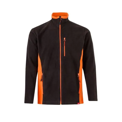 VL GERAS. Tweekleurig fleecejack (220g/m²) van polyester (100%)
