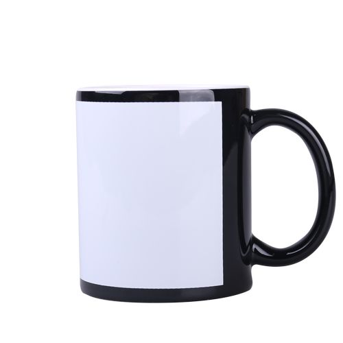 Mug de sublimation Tomek Nero Art Solid 300ml noir/blanc