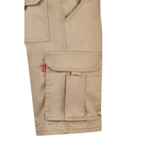 VL HEBE. Bermuda stretch, multipoches (240g/m²), en coton (46%), EME (38%) et polyester (16%)