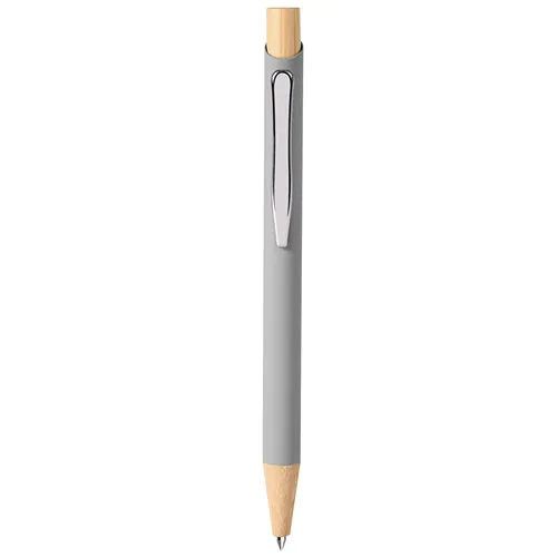 PENNA A SFERA IN ALLUMINIO SOFT TOUCH COLORI PASTELLO, BAMBÙ E METALLO PENNA A SFERA IN ALLUMINIO SOFT TOUCH COLORI PASTELLO, BAMBÙ E METALLO
