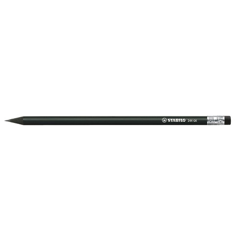 STABILO crayon graphite noir avec bout gomme STABILO crayon graphite noir avec bout gomme