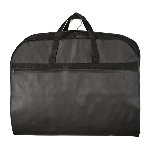 80 g/m2 non-woven fabric garment bag for travelling with external compartment 80 g/m2 non-woven fabric garment bag for travelling with external compartment
