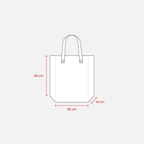 Stitched 80 g/m2 non-woven fabric foldable shopping bag with gusset and short handles Stitched 80 g/m2 non-woven fabric foldable shopping bag with gusset and short handles