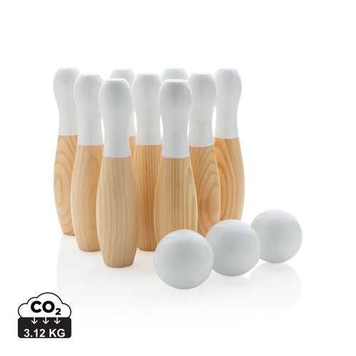 Wooden skittles set Wooden skittles set