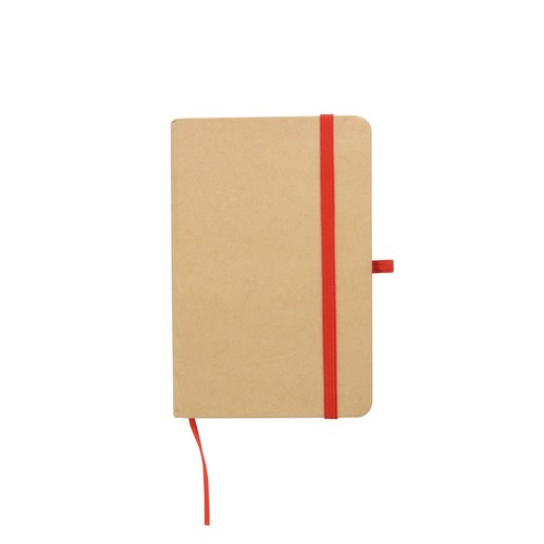 Bloc-notes en carton recyclé avec détails colorés