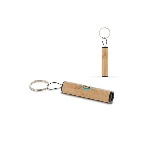 Zaklamp sleutelhanger bamboe Zaklamp sleutelhanger bamboe