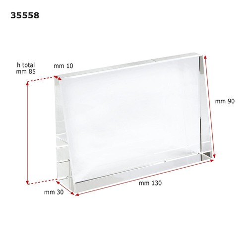 GLASS TROPHY TRANSPARENT 130X30X90 GLASS TROPHY TRANSPARENT 130X30X90