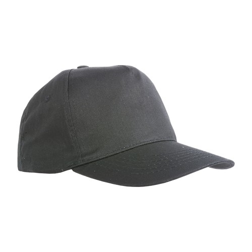Casquette en RPET, 5 panneaux, fermeture en velcro