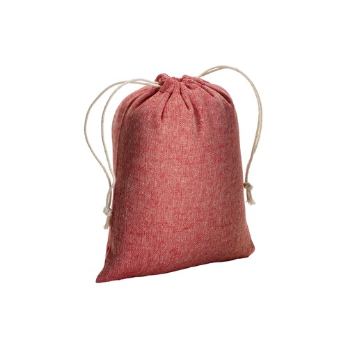 Pochon cadeau en coton recyclé 150 g/m2, 15 x 20 cm