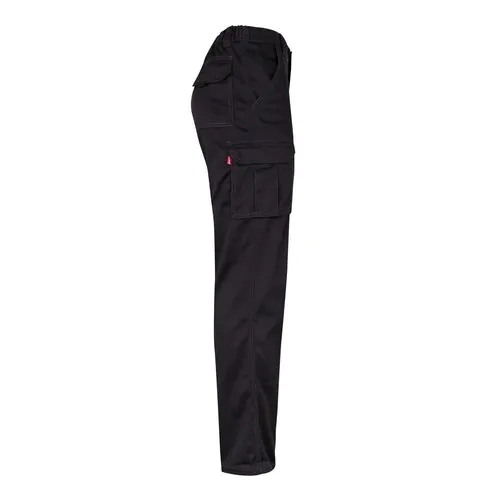VL PAN. Multi-pocket stretch trousers (290g/m²), in cotton (46%), EME (38%) and polyester (16%)