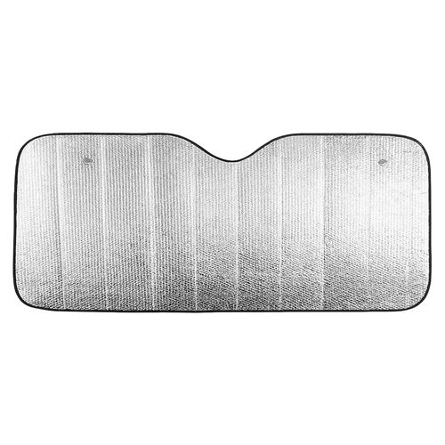 2-sucker car windshield sun shade with bubble wrap and aluminium sheet on two sides