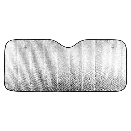 2-sucker car windshield sun shade with bubble wrap and aluminium sheet on two sides