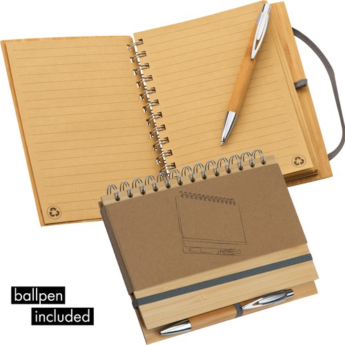Bloc de notas con tapa de bambú A5 Bloc de notas con tapa de bambú A5