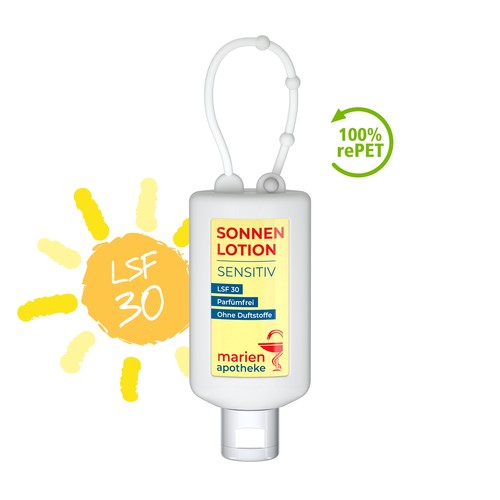 Sun Milk "sensitive" SPF 30, 50 ml Bumper (frost), Body Label