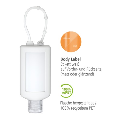 Disinfectant for Hands, 50 ml Bumper (frost), Body Label Disinfectant for Hands, 50 ml Bumper (frost), Body Label