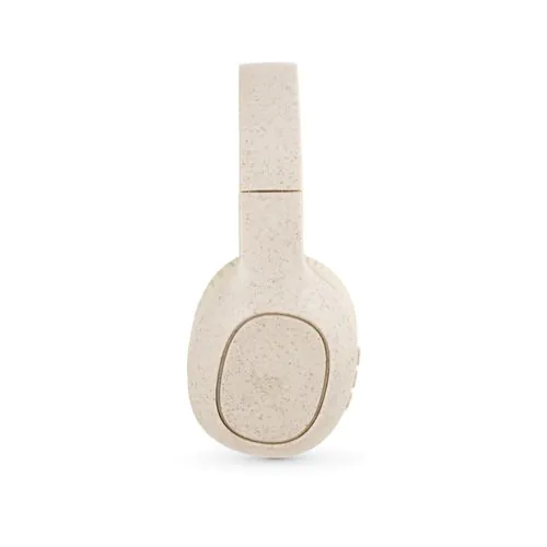 FEYNMAN. Cuffie wireless pieghevoli con batteria di 4 ore in paglia di grano e ABS FEYNMAN. Cuffie wireless pieghevoli con batteria di 4 ore in paglia di grano e ABS