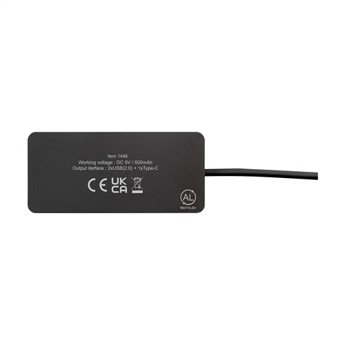Tecco GRS Recycled Alu USB Hub Tecco GRS Recycled Alu USB Hub