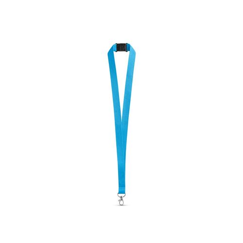 LEEDS. Lanyard en polyester avec fermoir de sécurité LEEDS. Lanyard en polyester avec fermoir de sécurité