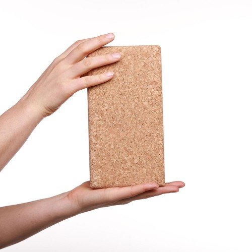 Yoga Block made of Cork, 22.7x12x6.5cm, "Made in Europe" Yoga Block made of Cork, 22.7x12x6.5cm, "Made in Europe"