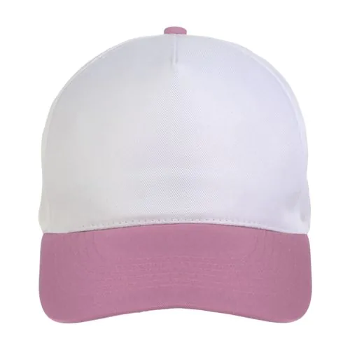 Polyester 5-panel cap with adjustable velcro strap (for kids)