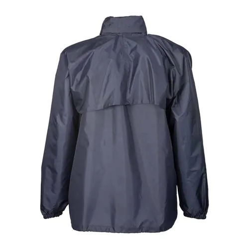 190T polyester windbreaker with fold-away hood with zip. Folds up into a waist bag 190T polyester windbreaker with fold-away hood with zip. Folds up into a waist bag