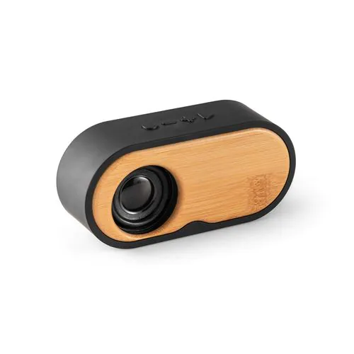 TILLY. Portable 3W speaker with 5h battery life made from bamboo and recycled ABS (100% rABS)
