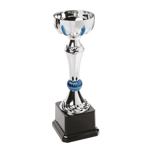TROPHY CUP BLUE DECORATIONS H 260 MM TROPHY CUP BLUE DECORATIONS H 260 MM