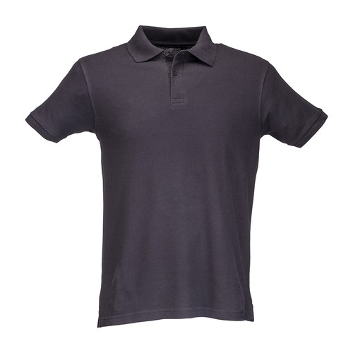 100% piqué cotton (180 g/m2) short-sleeved polo shirt with two-button collar