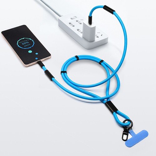 Lanyard innovativo per ricarica e dati – PD 60W – OEM / Private Label