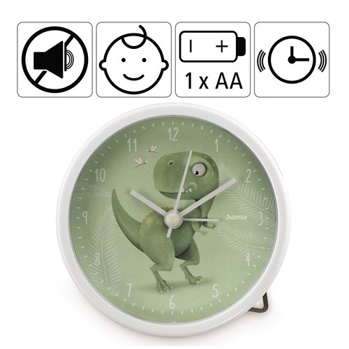 Desk clock with alarm for children Hama Happy Dino
