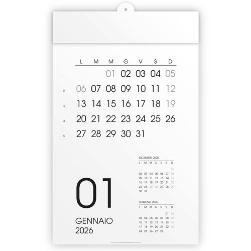 2026 Monthly Wall Calendar, 12 months, on white cardstock, heat-sealed 2026 Monthly Wall Calendar, 12 months, on white cardstock, heat-sealed