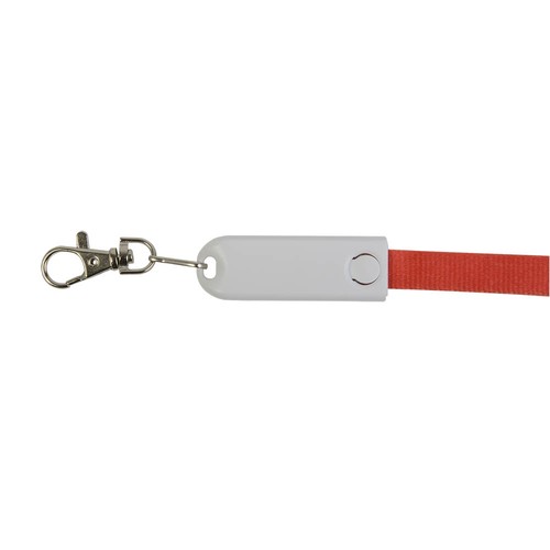 Lanière avec mousqueton avec fonction de cable de recharge avec prise Micro-USB/Lightning/
