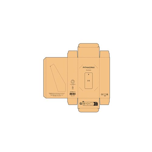 Powerbank Pythagoras in bambù capacità di 10.000 mAh. 15W