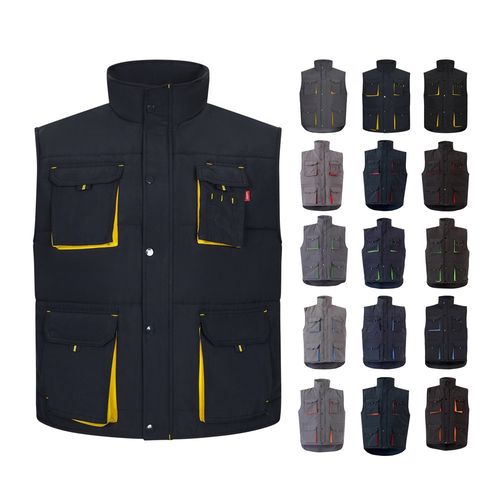 VL NERGAL. Padded vest, two-tone, multi-pocket (120g/m²), in polyester (100%) VL NERGAL. Padded vest, two-tone, multi-pocket (120g/m²), in polyester (100%)