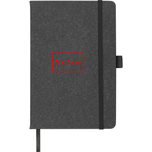 A5 notebook with recycled leather cover A5 notebook with recycled leather cover